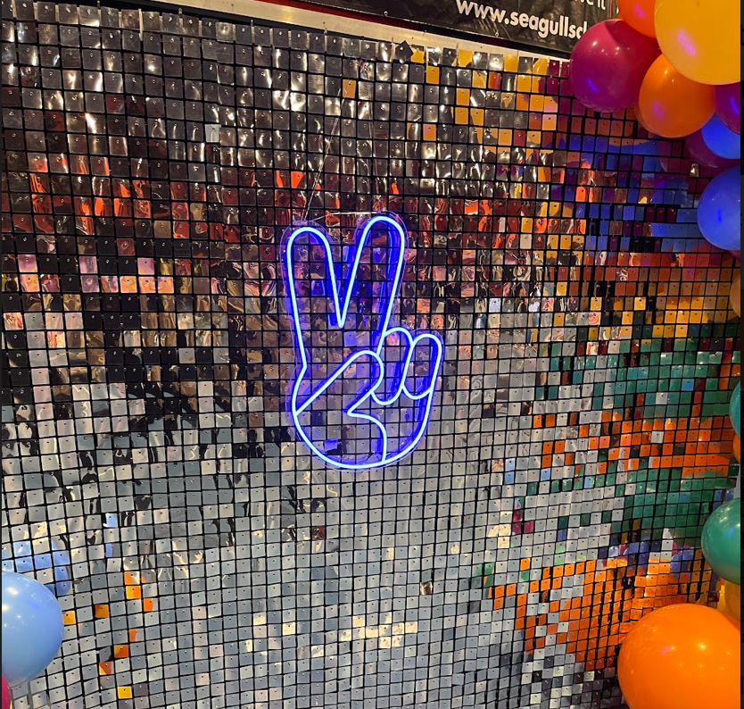Peace Hand Neon Sign