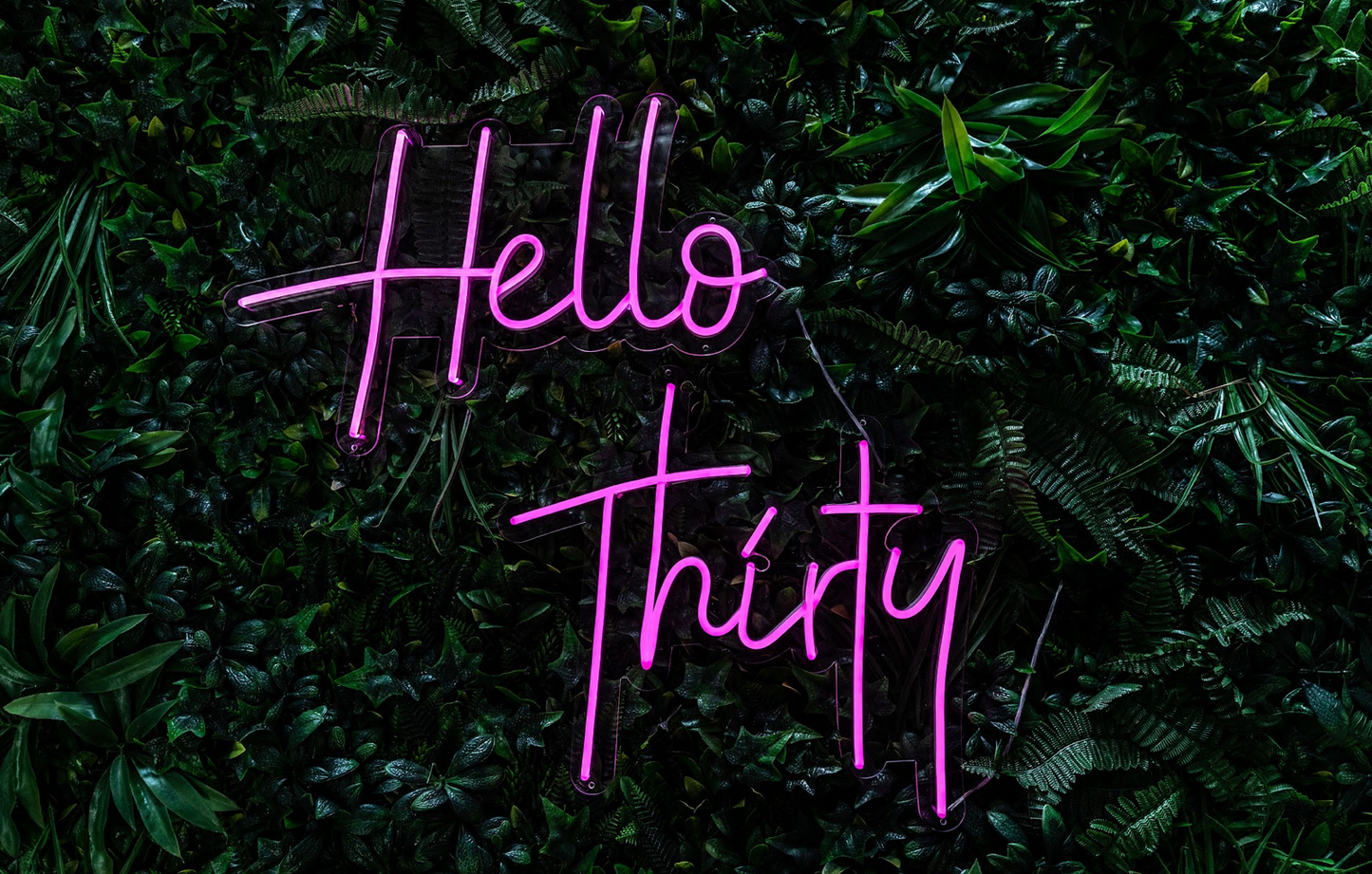 Hello Thirty Neon Sign