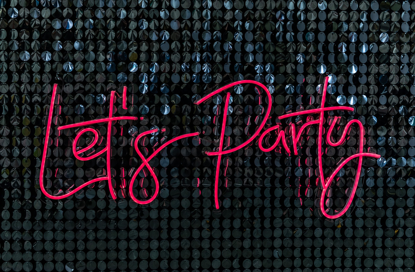 Let's Party Neon Sign