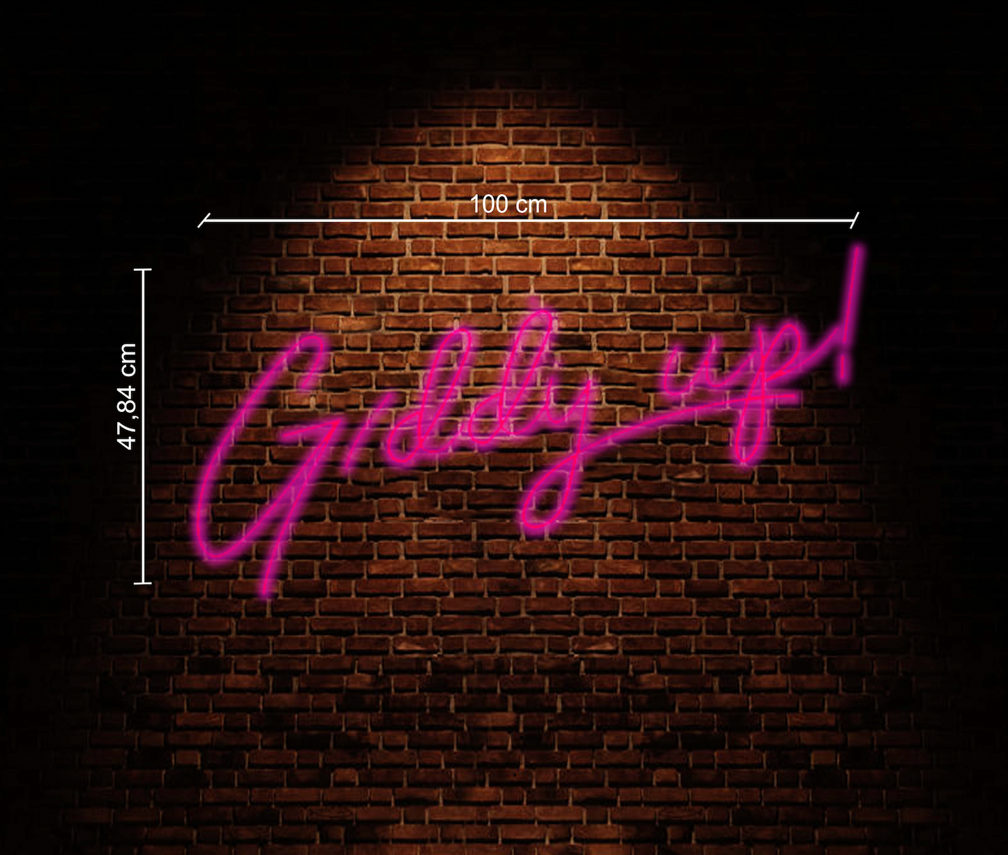 Giddy Up Neon Sign