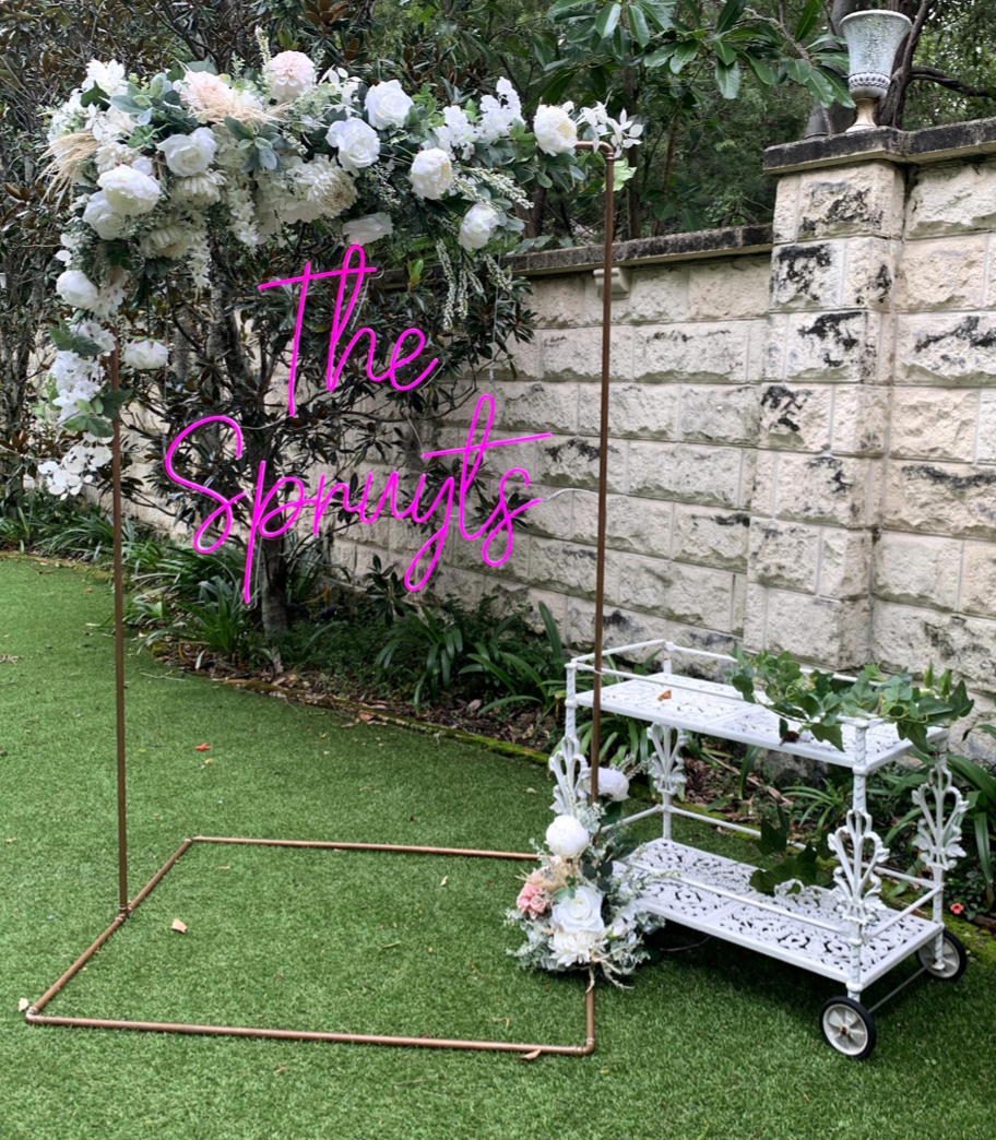 Copper Arch + Floral