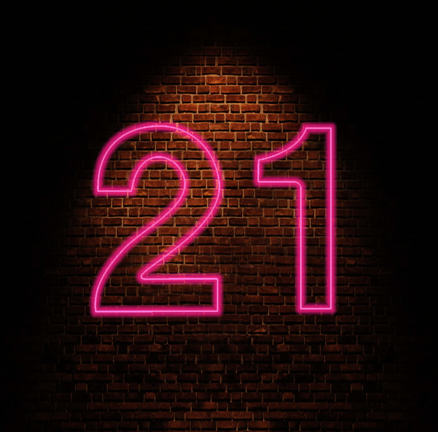 21 Neon Sign