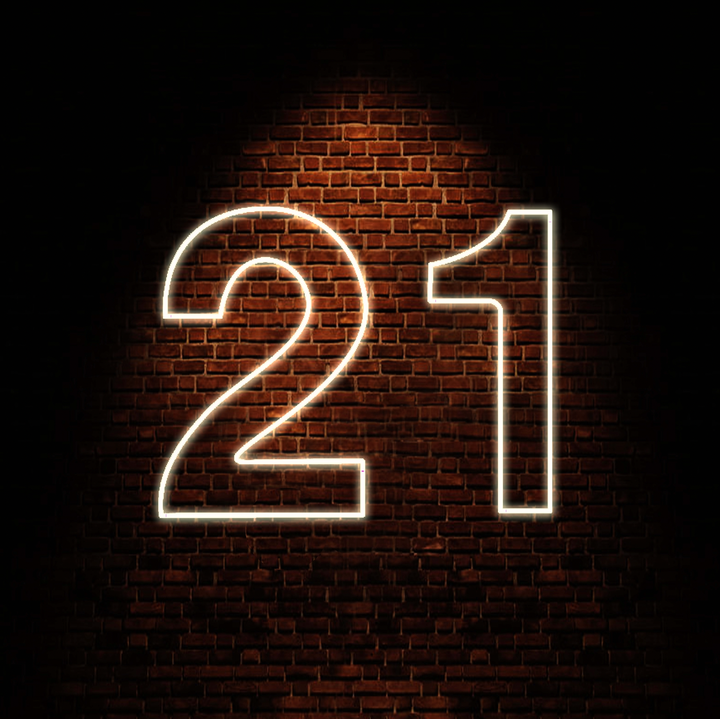 21 Neon Sign
