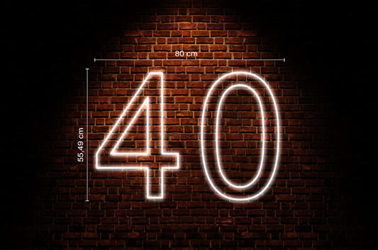 40 Neon Sign