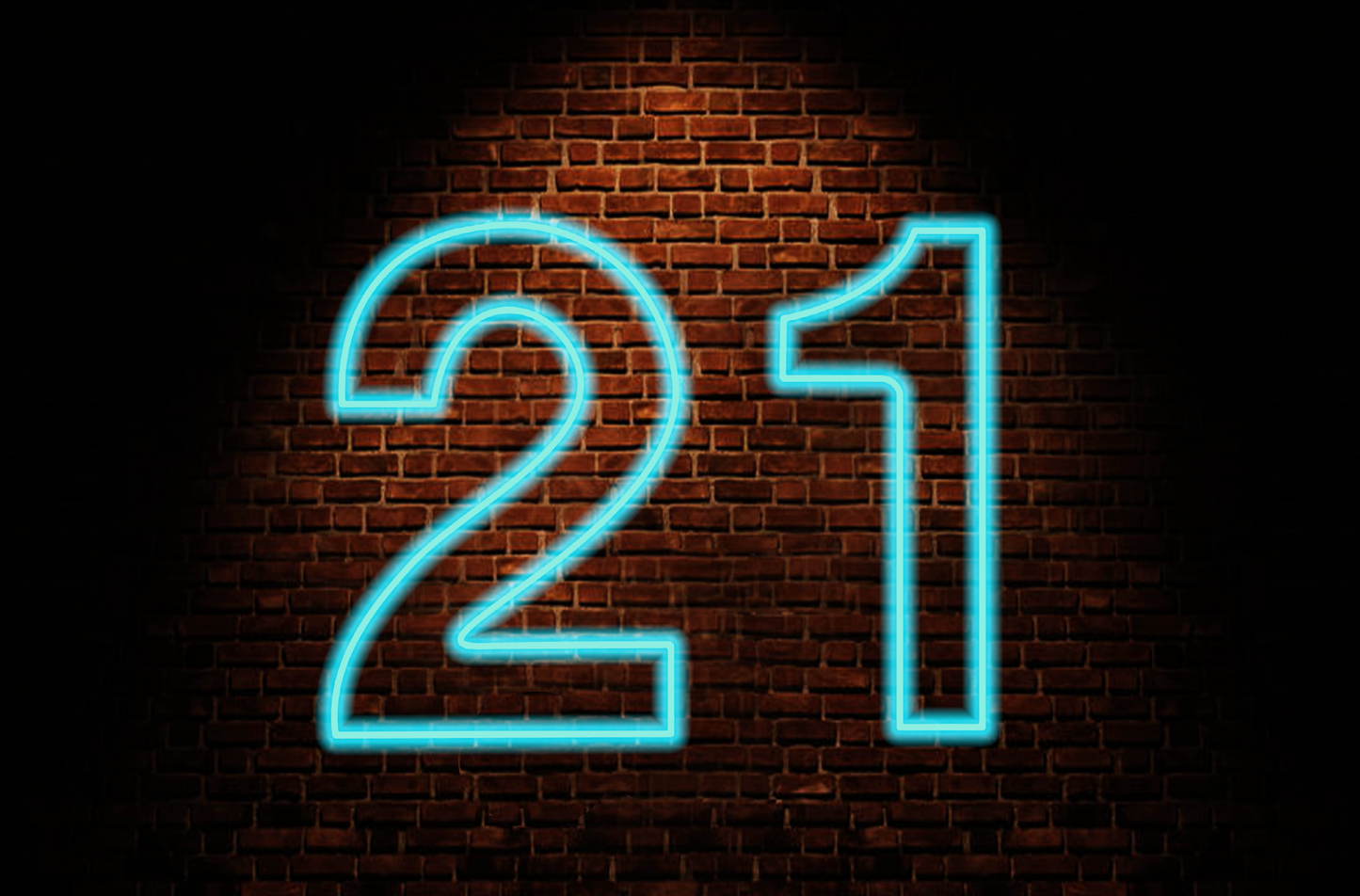 21 Neon Sign