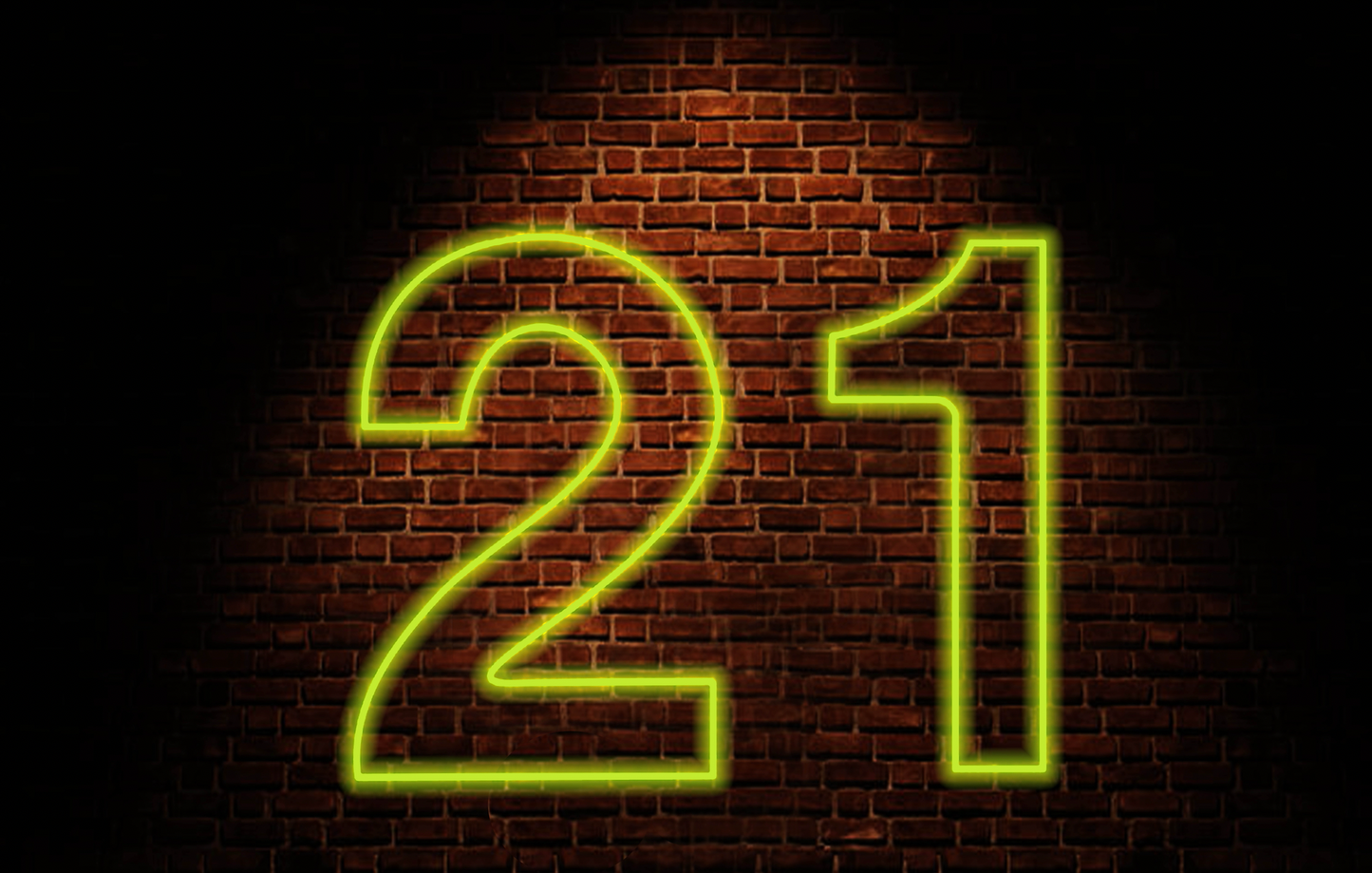 21 Neon Sign