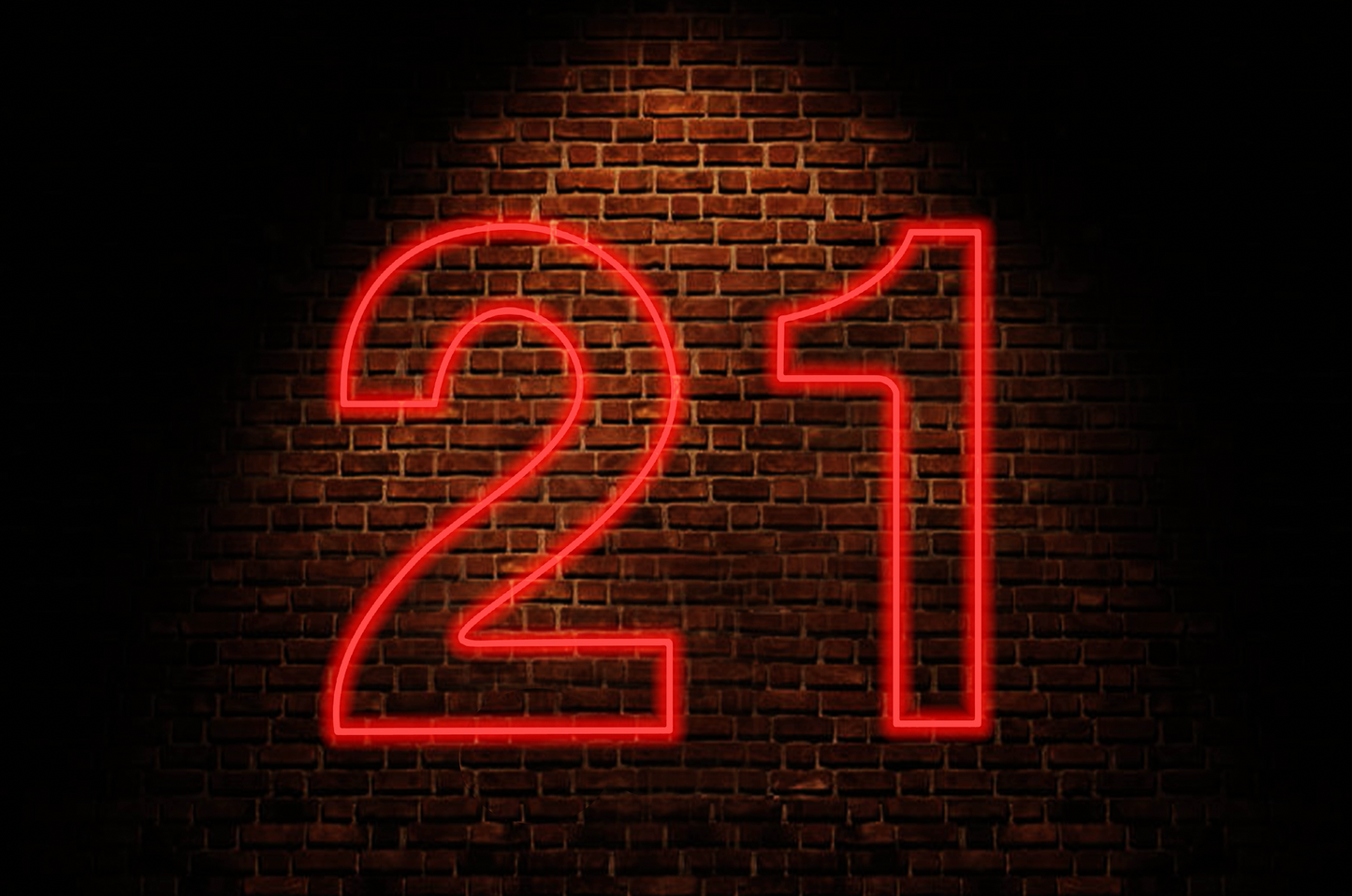 21 Neon Sign