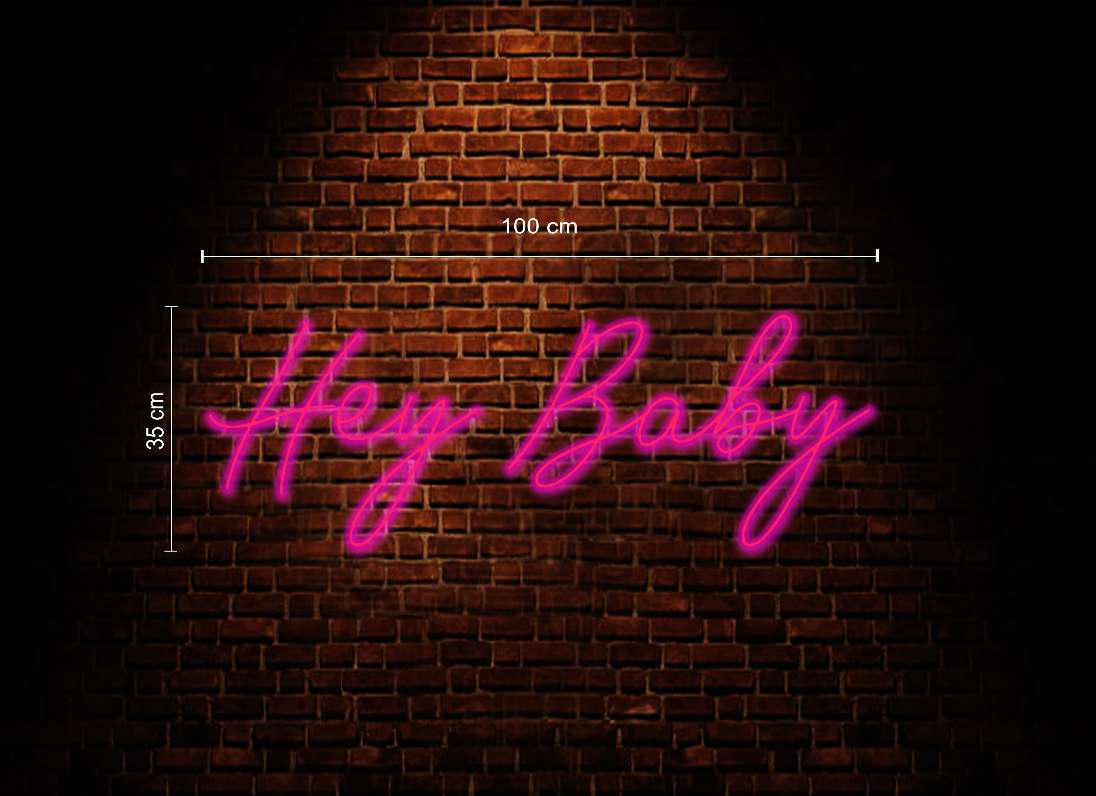 Hey Baby Neon Sign
