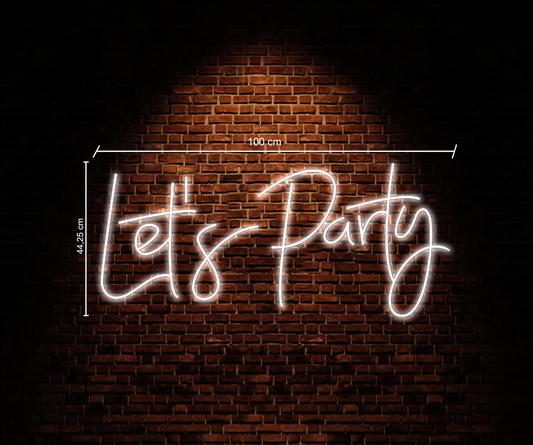 Let's Party Neon Sign