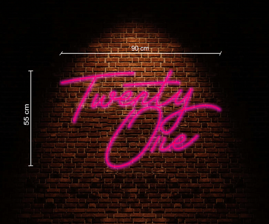 Twenty One Neon Sign