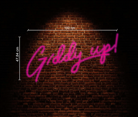 Giddy Up Neon Sign