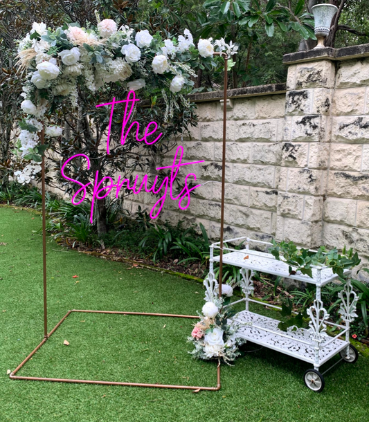 Copper Arch + Floral