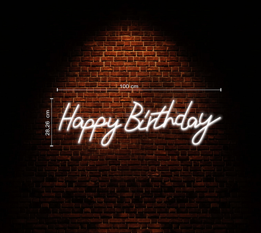 Happy Birthday Neon Sign