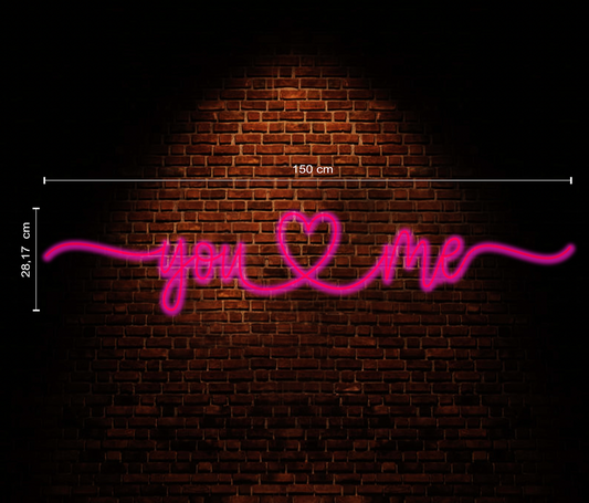 You & Me Neon Sign