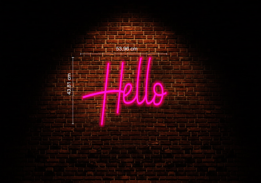 Hello Neon Sign