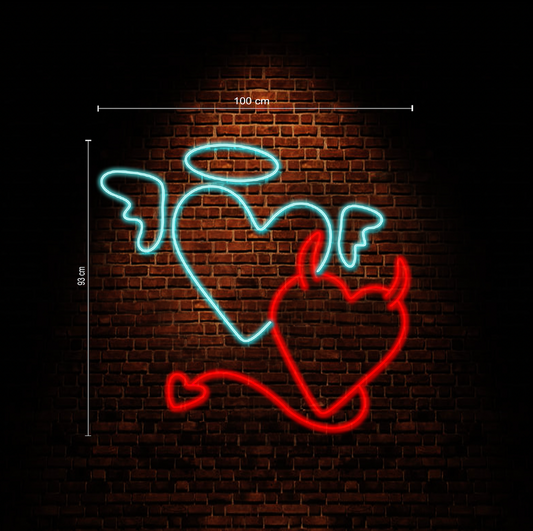 Heaven & Hell Neon Sign